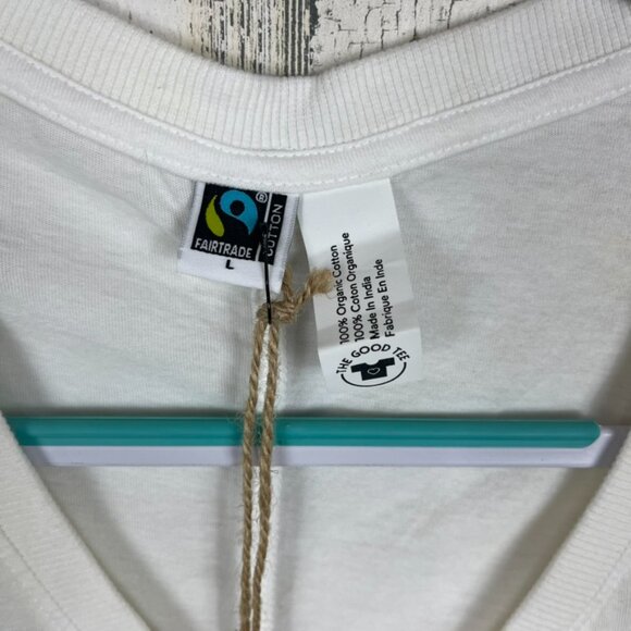 The Good Tee Easy to Love midi dress dip dye white purple Large beachy boho - Picture 2 of 7